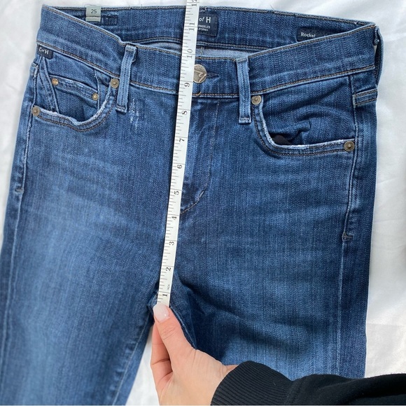 Citizens of Humanity | Rocket High Rise Skinny Jean in Blue Dark Wash - Size 25 - Picture 13 of 13